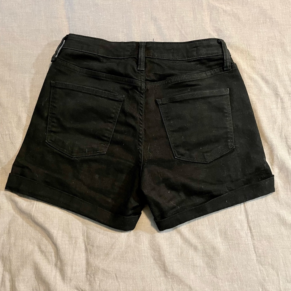 High waisted Black Denim Shorts Size 29
